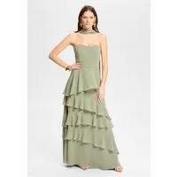 SWING Abendkleid - Abendkleid aus Chiffon mit Volants Taillierter Schnitt mit fließendem Rockteil