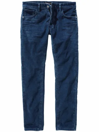 Mey & Edlich Herren Indigo Cordjeans Blau 79 % Baumwolle, 19 % Polyester, 2 % Elasthan
