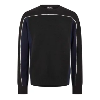 Diesel - "Wichita" Sweatshirt für Herren, Rundhalsausschnitt, Langärmlig (Schwarz)