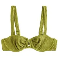 Next Bügel-Bikini-Top Unwattiertes Bikinioberteil mit Bügel Knitteroptik (1-St)