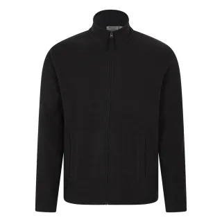 Mountain Warehouse - "Raso" Fleece-Oberteil für Herren, Durchgehender Reißverschluss (Schwarz)