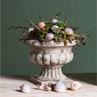 Florists Products Übertopf Pflanzschale Antiklook Beton Antik Dekor Ø20cm H16,5cm