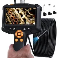 MOPUEA 10M Kabel Boroskop Endoskop-Kamera mit Licht, IP67 4,3" IPS Bildschirm Inspektionskamera (Kamera-Durchmesser: 8mm, Halbstarres Kabel 16.5ft Flexible Endoskop,Gadgets für Erwachsenen)