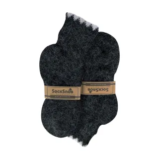 Sock Snob - Damen Winter Warme Kurze Alpaka-Woll-Mischung Wanderstrümpfe