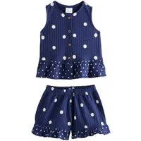 Next Top & Shorts Trägertop mit Schößchen und Shorts im Set (2-tlg)