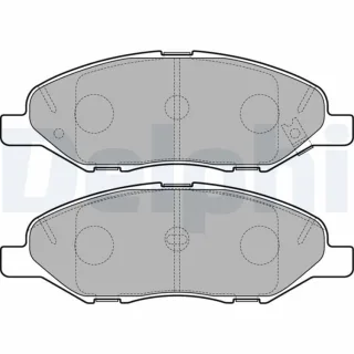Delphi Bremsbel?ge vorne Nissan Micra Note Tiida