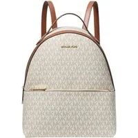 MICHAEL KORS Rucksack Michael Kors Sheila Damen Rucksack Vanilla Logo Backpack Mittelgroß