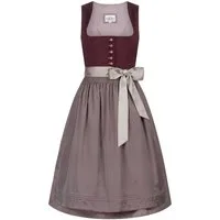 Nübler Trachtenkleid Midi Dirndl Gitte in Pflaume von Nübler - Rocklänge 65 cm
