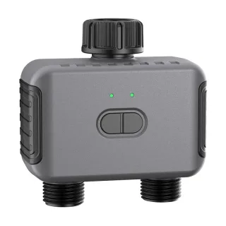 SGW08MZ Tuya Zigbe 2 Zones Smart Irrigation Timer Digital Programming Watering Schedules Sprinkler Drip Irrigation Syste