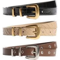 Friends Like These Ledergürtel Friends Like These Schmale Gürtel, 3er-Pack (3-St)