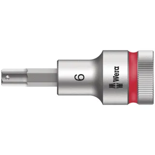 Wera 8740 C HF Zyklop Bitnuss mit 1/2"-Antrieb mit Haltefunktion Rot - 05003822001