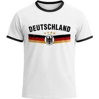 MoonWorks Print-Shirt Herren T-Shirt Deutschland Fußball WM-Shirt 2026 Fanshirt Brustprint mit Print