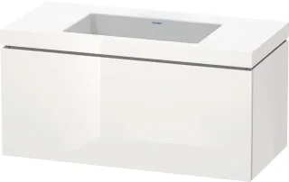 Duravit L-Cube c-bonded Set wandhängend Weiß Hochglanz 1000x480x500 mm - LC6918N8585 LC6918N8585