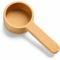 Layba Messlöffel Dosierlöffel aus Holz Kaffeedosierlöffel Messlöffel Portionierer, Buchenholz, (Stk, 1), Handgefertigt, Natürliche Holzmaserung, Lebensmittelecht