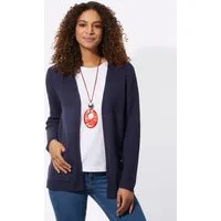 Witt Strickjacke Strickjacke Langarm Jersey, Rippoptik