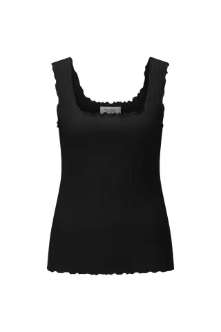 Rich & Royal - O Frill Top black - Gr. - L