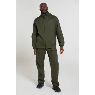 Mountain Warehouse Herren Pakka Wasserdicht über Hose (Khaki Grün)