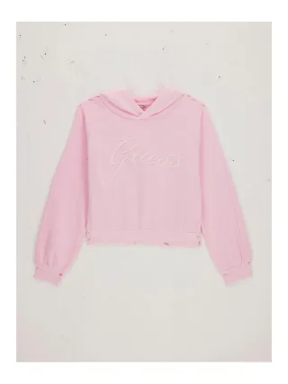 Guess Kids - GMT DYE HOODED ACTIVE TOP TAFFY ROSE - Gr. - 10
