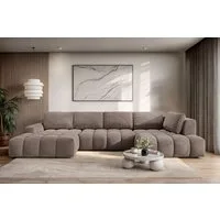 OTTO home Wohnlandschaft AZITA U-Form, Breite 363 cm - OTTO. Verlässliche Qualität., wahlweise als Schlafsofa mit Bettkasten, Bubble-Optik