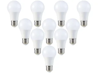 V-TAC LED-Lampe VT-2099, E27, EEK: F, 8,5 W, 806 lm, 3000 K, 10 Stück