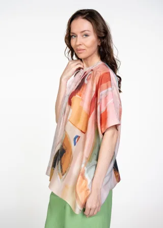 (THE MERCER) N.Y. - Bluse french rose combo - Gr. - 42