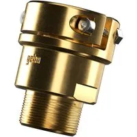 GEBO Gewindefitting miniKompaktadapter mit Außengewinde, Messing Serie 303 Stahlrohr, AG 3/4 Zoll x Ø 26,9 mm