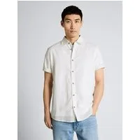 TOM TAILOR Kurzarmhemd Blusen & Shirts Regular Fit Kurzarmhemd mit Leinenanteil