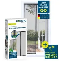 Hoberg Insektenschutz-Vorhang Insekten- & Pollenschutzvorhang mit XXL-Magnetbändern, (1-St), schnell montieren Schutz vor Mücken, Fliegen, Spinnen etc.