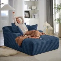 ANYSUN Sofa Cord-Schlafsofa mit 2 Kissen,Bequemes Einzelsitz-Bodensofa,Loungesofa, Relaxsessel Cord,Sessel,Loungesessel Cord,Lesesessel bequem, fur Wohnzimmer, Büro & Wohnung,Apartment,ohne Montage