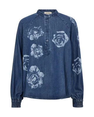 MOS MOSH - MMOva Dinem Blouse dark blue - Gr. - M