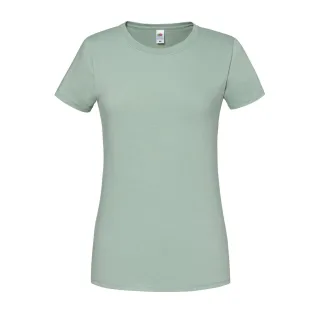 Fruit of the Loom - "Iconic 195 Premium" T-Shirt für Damen (Salbei)