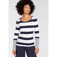 KangaROOS Langarmshirt Langarm, sehr figurbetonte Passform, aus 100% Baumwolle