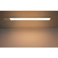 TRANGO LED Unterbauleuchte, Dimmfunktion, 2533 LED Unterbaulampe 4-Stufen dimmbar *SUN* Lichtleiste, Küchenunterbau Beleuchtung 600mm lang 12 Watt 230V in Titan/weiß inkl. Touchdimmer ON/Off Schalter 3000K warmweiß Led Leiste, Aufbauleuchte, Schrankb