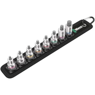 Wera Belt B Imperial 1 Zyklop Bitnuss-Satz Innensechskant + Haltefunktion, 3/8"-Antrieb, 8-teilig - 05003974001