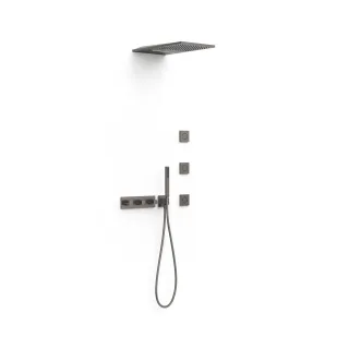 Tres Bausatz 4 Wege Thermostat Unterputz B system für die Dusche , 30725405GR 30725405GR