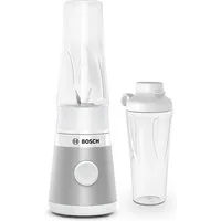 BOSCH Standmixer VitaPower Serie 2 MMB2111T, Mini-Mixer, 0,6l ToGo, 40.000 U/Min, weiß, 450 W, ToGo Flasche aus Tritan, Trinkdeckel, 4 Klingen, Made in Europe