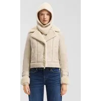 QS Funktionsjacke Outdoor-Jacke Kurze Jacke in Lammfelloptik
