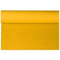 PAPSTAR Tischdecke Papiertischtuch mit Damastprägung 8 m x 1,2 m gelb