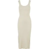 URBAN CLASSICS Shirtkleid Ladies Rib Top Dress