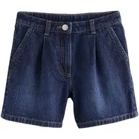 Next Jeansshorts Relaxed Fit Denim-Shorts mit Bundfalten (1-tlg)