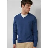s.Oliver Longpullover Strickpullover Strickpullover mit Logo-Stickerei
