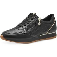 Tamaris Plateausneaker, Freizeitschuh, Halbschuh, Schnürschuh mit dezenten Metallic-Details