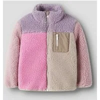 Name It Fleecejacke NMFMONICA TEDDY JACKET BLOCK