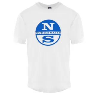 North Sails Circle NS Logo White T-Shirt