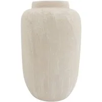 CreaFlor Home Bodenvase Avion, Farbe: Creme, Höhe: 30cm