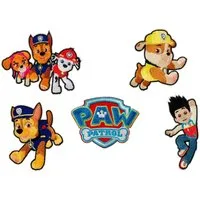 Mono-Quick Aufnäher Bügelbild, Aufbügler, Applikationen, Patches, Flicken, zum aufbügeln, Polyester, Paw Patrol © Set 5 Stück Chase Marshall Skye
