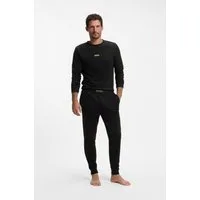 BOSS Pyjama Xmas Long Set (2 tlg) in Genschenkbox, aus Baumwolle mit Logo-Bund-Detail