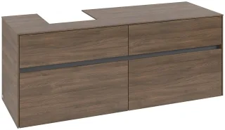Villeroy & Boch Waschtischunterschrank Collaro C10100 1400x548x500mm Arizona Oak C10100VH