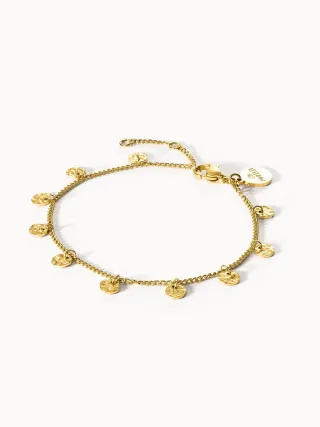 PURELEI Malihini Coin Armband, verstellbare Länge