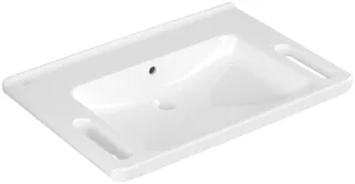 Villeroy & Boch Waschbecken ViCare 800x550mm Rechteck mit Überlauf Weiss Alpin AntiBac CeramicPlus 4A6882T2